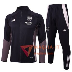 Insieme Tuta Calcio Giacca Arsenal Grigio Scuro 2025/2026