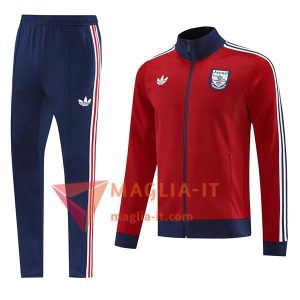 Insieme Tuta Calcio Giacca Arsenal Rosso/Blu 2025/2026