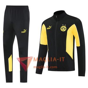 Insieme Tuta Calcio Giacca Dortmund Nero/Giallo 2025/2026