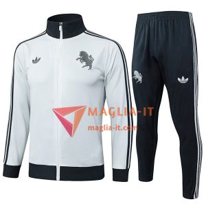 Insieme Tuta Calcio Giacca Juventus Grigio Chiaro 2025/2026