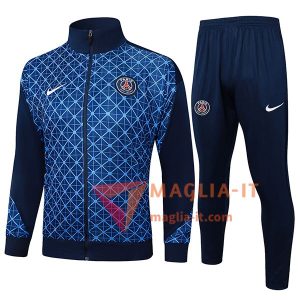Insieme Tuta Calcio Giacca PSG Blu Reale 2025/2026
