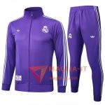 Insieme Tuta Calcio Giacca Real Madrid viola/Bianco 2025/2026