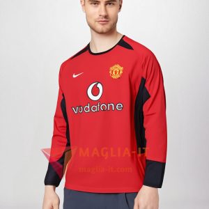 Maglie Calcio Manchester United Retro Prima Manica Lunga 2002/2003