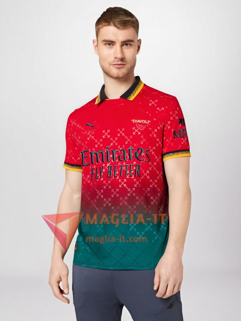 Nuova Maglie Calcio AC Milan Quarto Rosso 2024/2025