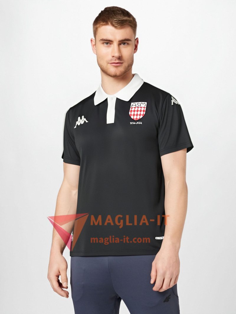 Nuova Maglie Calcio AS Monaco 100th Anniversary Nero 2025/2026