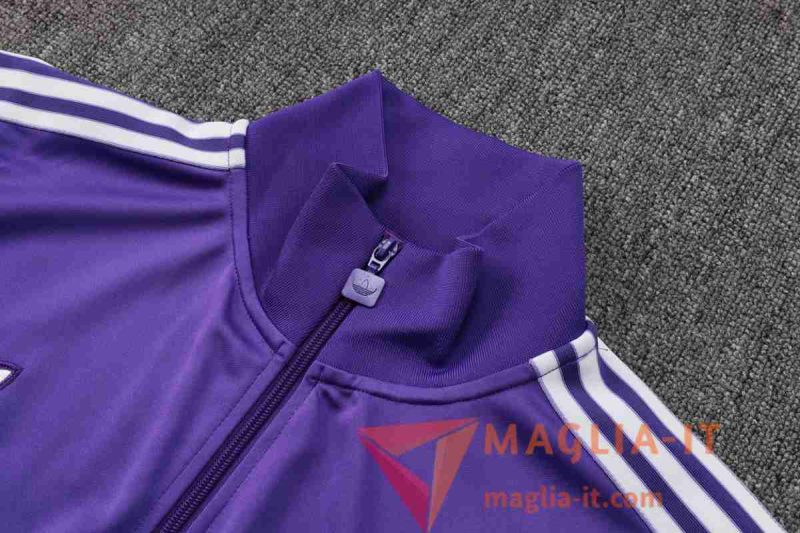 Insieme Tuta Calcio Giacca Real Madrid viola/Bianco 2025/2026 - immagine 3