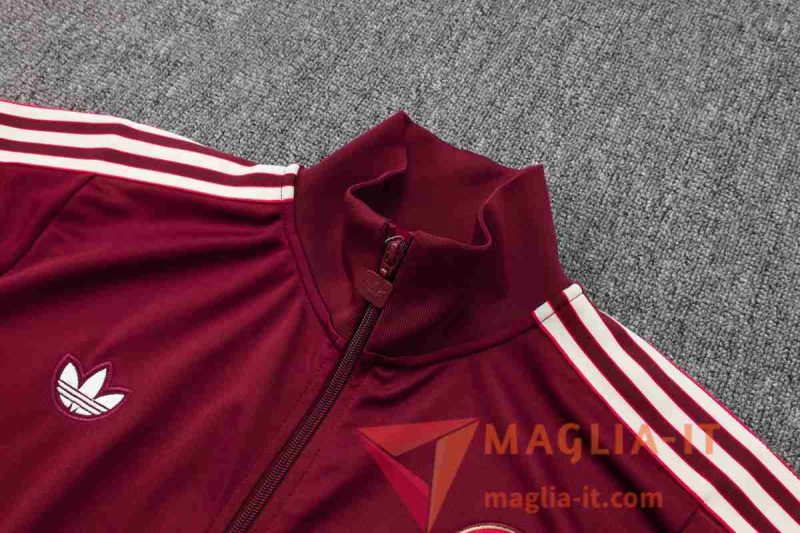 Insieme Tuta Calcio Giacca Bayern Monaco Rosso/Bianco 2025/2026 - immagine 5