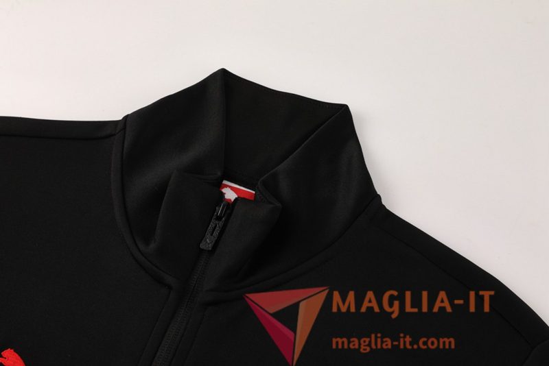 Nuovo Insieme Tuta Calcio Giacca AC Milan Nero/Rosso 2025/2026 - immagine 5