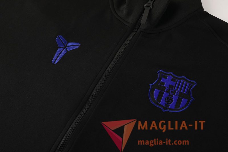 Nuovo Insieme Tuta Calcio Giacca FC Barcellona Nero/viola 2025/2026 - immagine 3