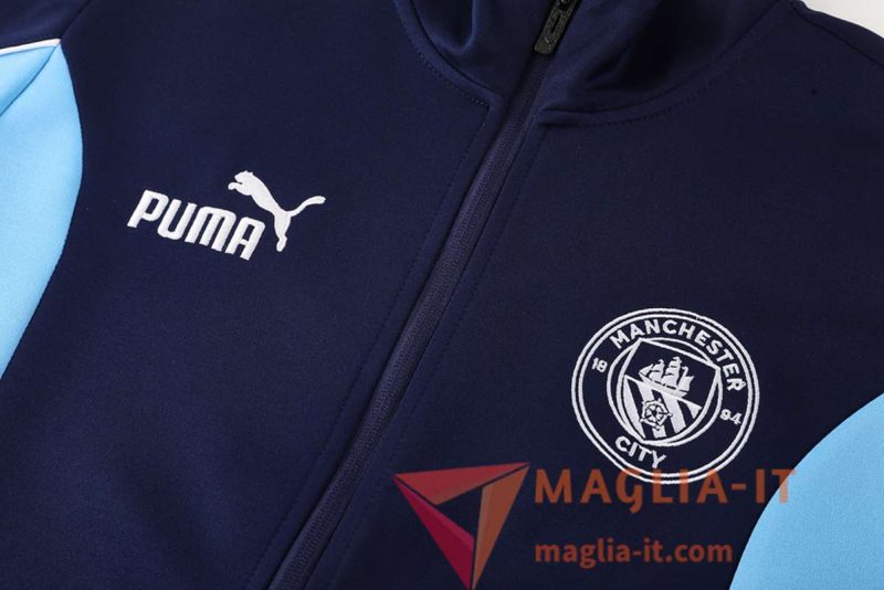 Insieme Tuta Calcio Giacca Manchester City Blu Reale 2025/2026 - immagine 4