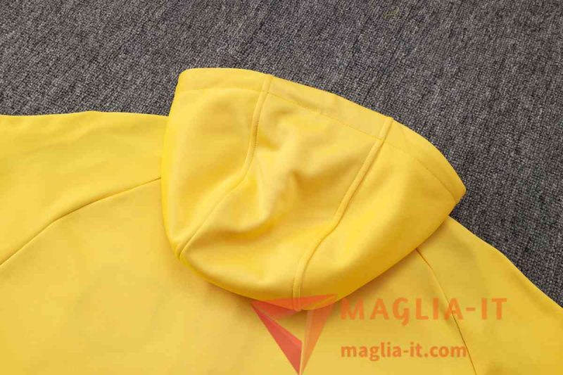 Insieme Giacca Con Cappuccio Tuta FC Barcellona Giallo/Rosso/Blu 2025/2026 - immagine 6