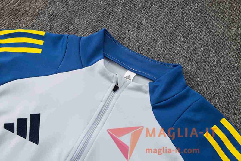 Nuovo Insieme Tuta Calcio Boca Juniors Grigio/Blu/Giallo 2025/2026 - immagine 4