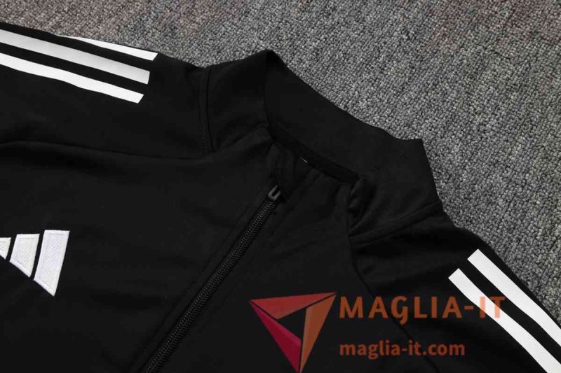 Insieme Tuta Calcio Giacca Real Madrid Nero/Grigio 2025/2026 - immagine 3