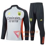 Insieme Tuta Calcio Benfica Grigio/Nero/Arancia  2025/2026