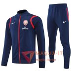 Insieme Tuta Calcio Giacca Calcio Arsenal Blu Navy 2025/2026