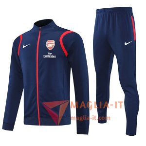 Insieme Tuta Calcio Giacca Calcio Arsenal Blu Navy 2025/2026