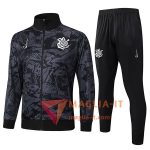 Insieme Tuta Calcio Giacca Calcio Corinthians Grigio/Nero 2025/2026