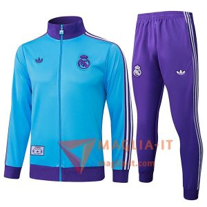 Insieme Tuta Calcio Giacca Calcio Real Madrid Blu/viola 2025/2026