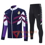 Insieme Tuta Calcio Giacca Calcio Real Madrid Blu/viola/Bianco 2025/2026