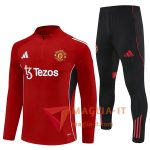 Insieme Tuta Calcio Manchester United Rosso 2025/2026