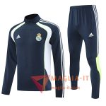 Insieme Tuta Calcio Real Madrid Blu/Bianco/Verde 2025/2026