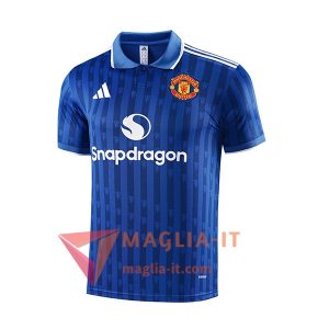 Maglia Polo Manchester United Blu 2025/2026