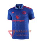 Maglia Polo Manchester United Blu/Rosso 2025/2026