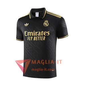 Maglia Polo Real Madrid Nero/Giallo 2025/2026