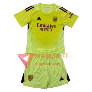 Maglie Calcio Arsenal Bambino Portiere Giallo 2025/2026