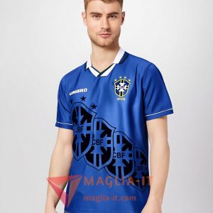 Maglie Calcio Brasile Retro Seconda Blu 1995/1997