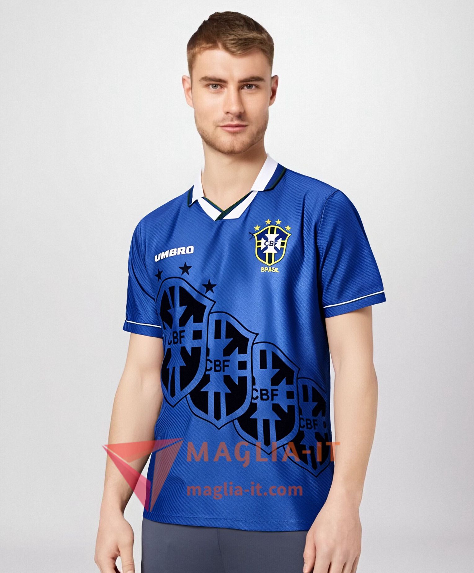 Maglie Calcio Brasile Retro Seconda Blu 1995/1997