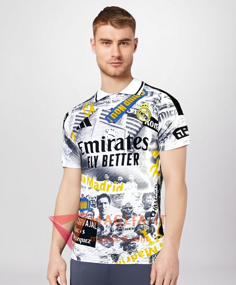 Maglie Calcio FC Barcellona Special Edition Bianco/Giallo 2025/2026