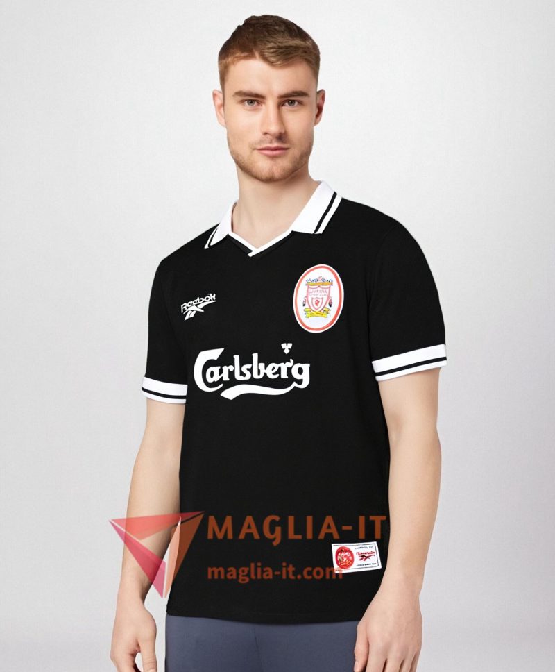 Maglie Calcio FC Liverpool Retro Terza Nero 1996/1997