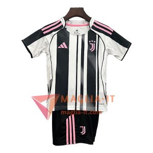 Nuova Maglie Calcio Juventus Bambino Prima 2025/2026