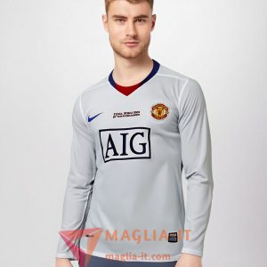 Maglie Calcio Manchester United Retro Seconda Manica Lunga 2008/2009