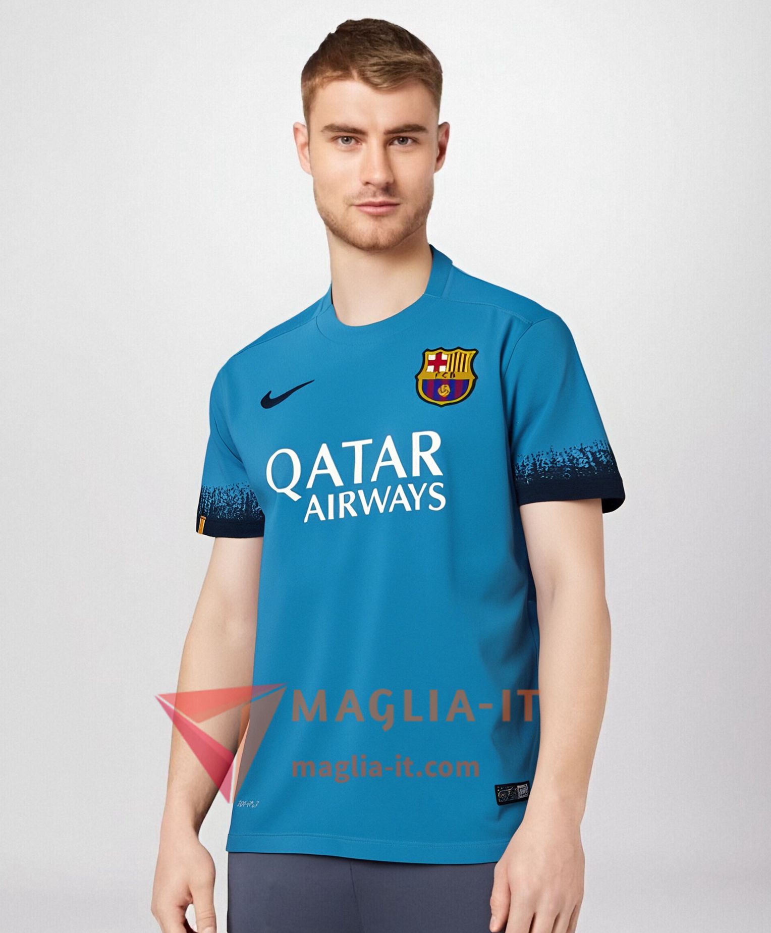 Maglietta Calcio FC Barcellona Retro Terza 2015/2016