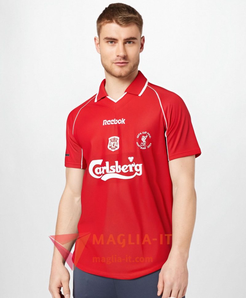 Maglietta Calcio FC Liverpool Retro Prima 2000/2001