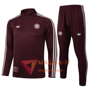 Nuova Insieme Tuta Calcio Bayern Monaco Marrone/Bianco 2025/2026