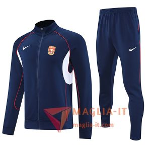 Nuova Insieme Tuta Calcio Giacca Calcio Arsenal Blu/Bianco/Rosso 2025/2026