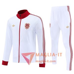Nuova Insieme Tuta Calcio Giacca Calcio Bayern Monaco Bianco/Rosso 2025/2026