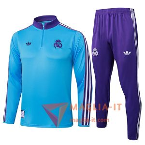 Nuova Insieme Tuta Calcio Real Madrid Blu/viola 2025/2026