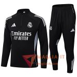 Nuova Insieme Tuta Calcio Real Madrid Nero/Grigio 2025/2026
