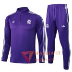 Nuova Insieme Tuta Calcio Real Madrid viola/Bianco 2025/2026