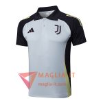 Nuova Maglia Polo Juventus Grigio/Nero 2025/2026