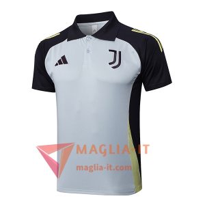 Nuova Maglia Polo Juventus Grigio/Nero 2025/2026