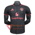 Nuova Maglia Polo Manchester United Nero/Rosso 2025/2026