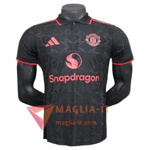 Nuova Maglia Polo Manchester United Nero/Rosso 2025/2026
