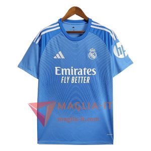 Nuova Maglie Calcio Real Madrid Portiere Blu 2025/2026
