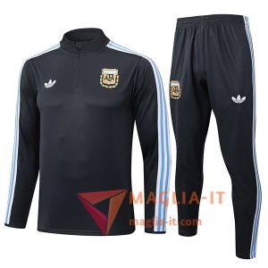 Nuovi Insieme Tuta Calcio Argentina Grigio Scuro 2025/2026