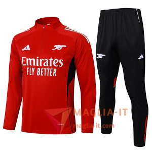 Nuovi Insieme Tuta Calcio Arsenal Rosso/Nero/Bianco 2025/2026
